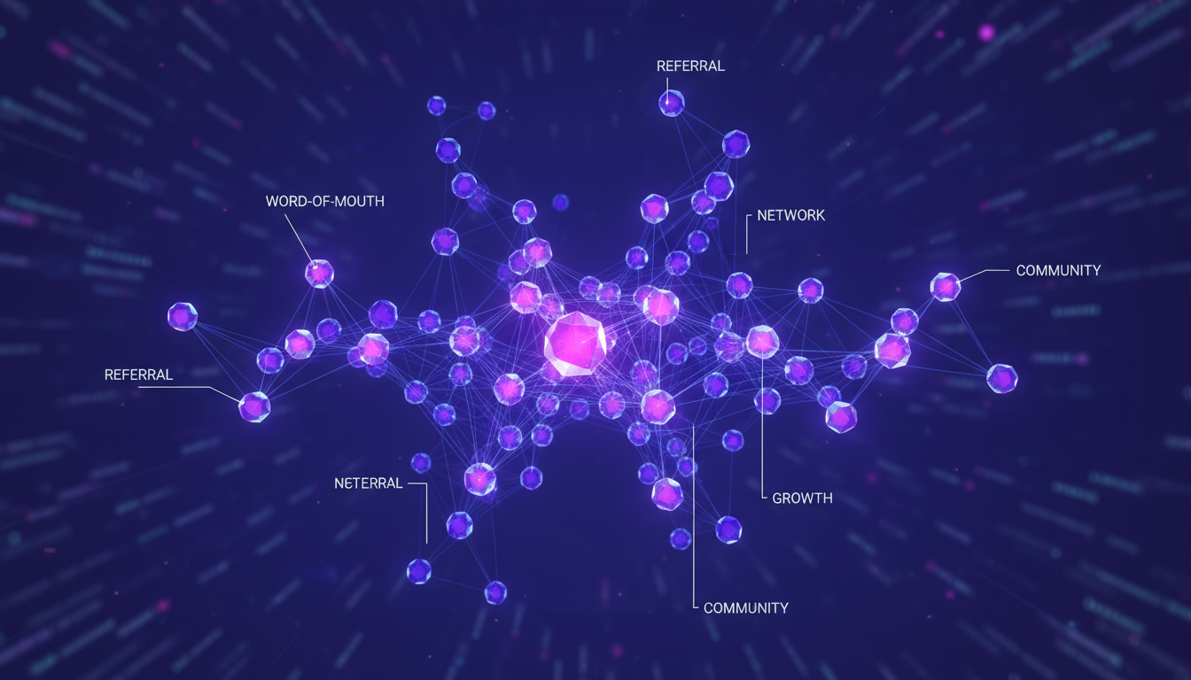Viral network spreading through interconnected nodes